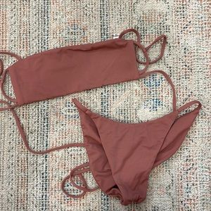 TJ Swim taupe bikini NEVER WORN
